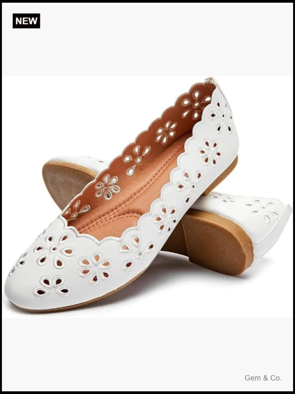 Women's Ballet Flats PU Leather Round Toe Slip On Comfort Dress Shoes